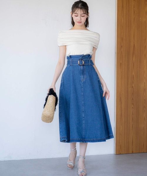 NOELA(ノエラ)の「オフショルドレープカットソー(Tシャツ/カットソー・レディース・オフホワイト/モカ/その他1/ライトグリーン・フリー)」の7枚目の写真