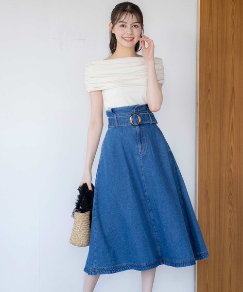 NOELA(ノエラ)の「オフショルドレープカットソー(Tシャツ/カットソー・レディース・オフホワイト/モカ/その他1/ライトグリーン・フリー)」の6枚目の写真