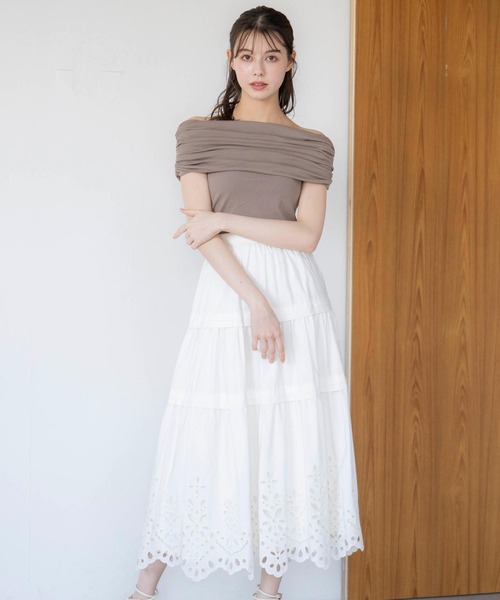 NOELA(ノエラ)の「オフショルドレープカットソー(Tシャツ/カットソー・レディース・オフホワイト/モカ/その他1/ライトグリーン・フリー)」の21枚目の写真