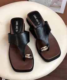 METAL THONG SANDALS