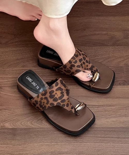 Mela（メラ）の「METAL THONG SANDALS（サンダル・レディース・ホワイト/レオパード/シルバー/ブラック・36/37/38/39）」の14枚目の写真