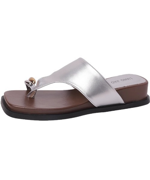 Mela（メラ）の「METAL THONG SANDALS（サンダル・レディース・ホワイト/レオパード/シルバー/ブラック・36/37/38/39）」の19枚目の写真