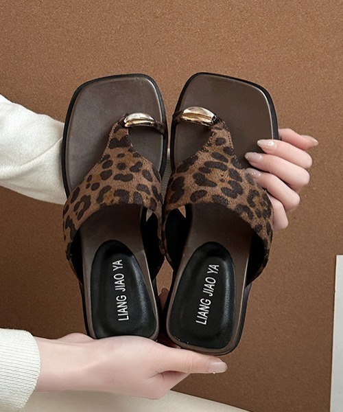 Mela（メラ）の「METAL THONG SANDALS（サンダル・レディース・ホワイト/レオパード/シルバー/ブラック・36/37/38/39）」の13枚目の写真