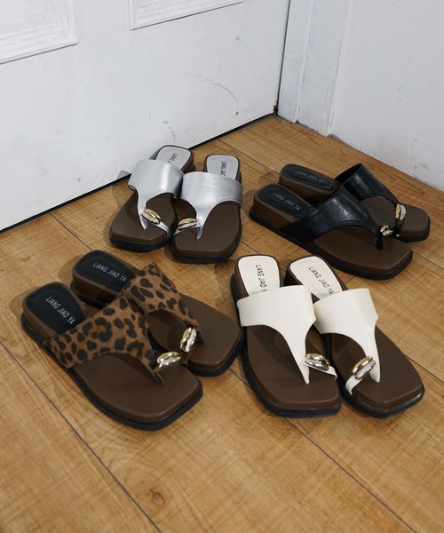 Mela（メラ）の「METAL THONG SANDALS（サンダル・レディース・ホワイト/レオパード/シルバー/ブラック・36/37/38/39）」の22枚目の写真