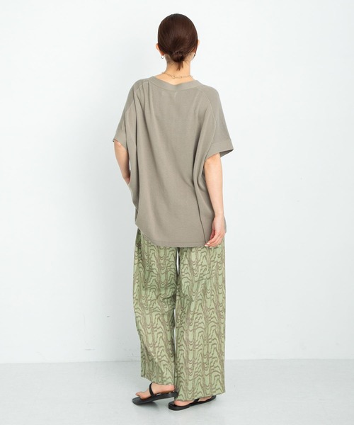 URBAN RESEARCH Sonny Label（アーバンリサーチサニーレーベル）の「コットンモダールニュアンスプリントパンツ（その他パンツ・レディース・グリーン系その他/ブラウン/ブラック・FREE）」の10枚目の写真