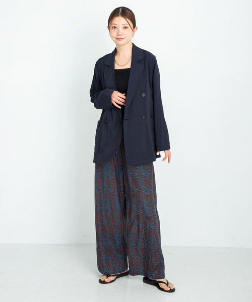 URBAN RESEARCH Sonny Label（アーバンリサーチサニーレーベル）の「コットンモダールニュアンスプリントパンツ（その他パンツ・レディース・グリーン系その他/ブラウン/ブラック・FREE）」の16枚目の写真