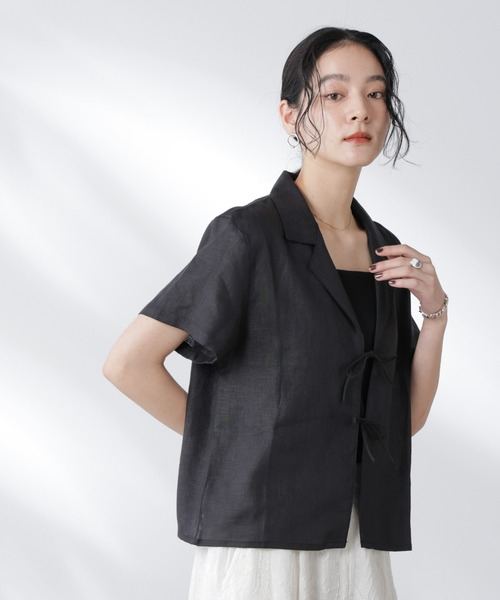 RITA ROW（リタロウ）の「RITA ROW/AMBER BLOUSE（シャツ/ブラウス・レディース・ブラック・S）」の3枚目の写真