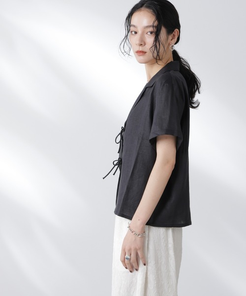 RITA ROW（リタロウ）の「RITA ROW/AMBER BLOUSE（シャツ/ブラウス・レディース・ブラック・S）」の4枚目の写真