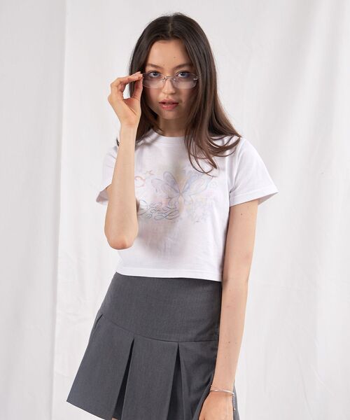 SEQUENZ(シークエンズ)の「※WEB限定 / プリントピチTシャツ / sqnz ladies tee(Tシャツ/カットソー・レディース・ホワイト/その他1・FREE)」の3枚目の写真