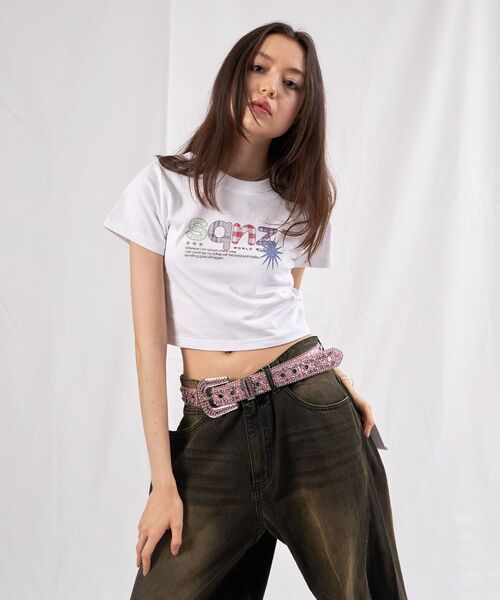 SEQUENZ(シークエンズ)の「※WEB限定 / プリントピチTシャツ / sqnz ladies tee(Tシャツ/カットソー・レディース・ホワイト/その他1・FREE)」の16枚目の写真