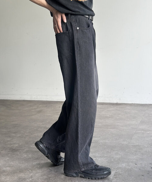 CPCM（シーピーシーエム）の「綿麻センターシームライトデニム（デニムパンツ・レディース・ブルー/インディゴブルー/ブラック・MEDIUM/LARGE）」の7枚目の写真