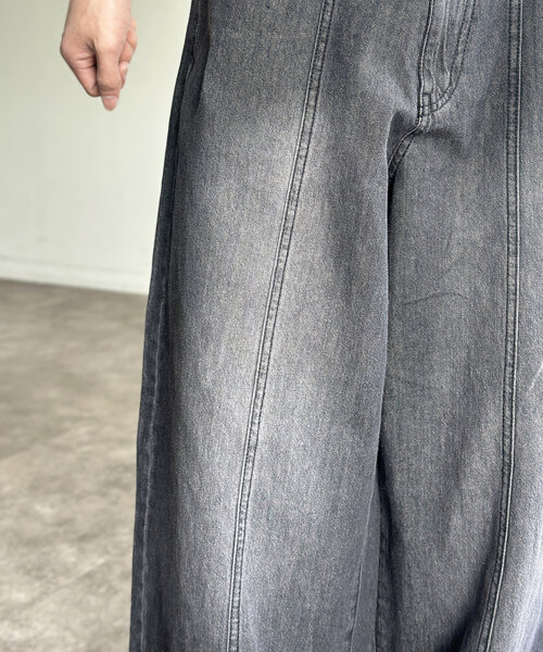 CPCM（シーピーシーエム）の「綿麻センターシームライトデニム（デニムパンツ・レディース・ブルー/インディゴブルー/ブラック・MEDIUM/LARGE）」の10枚目の写真