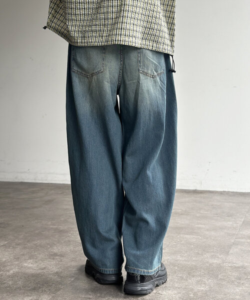 CPCM（シーピーシーエム）の「綿麻センターシームライトデニム（デニムパンツ・レディース・ブルー/インディゴブルー/ブラック・MEDIUM/LARGE）」の21枚目の写真