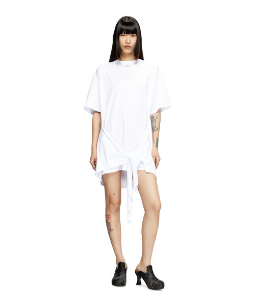 DIESEL（ディーゼル）の「ウィメンズ カットソードレス D-EIVOR（ワンピース・レディース・ホワイト/ブラック・LARGE/MEDIUM/SMALL/X-SMALL/XX-SMALL）」の6枚目の写真