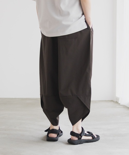 セール】洗濯してもすぐ乾く接触冷感ドライサルエルパンツ/イージー