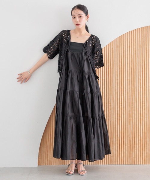 LOWRYS FARM(ローリーズファーム)の「クロシェ2WAYカーディガン 499228(カーディガン/ボレロ・レディース・イエロー/アイボリー/ブラック・FREE)」の10枚目の写真