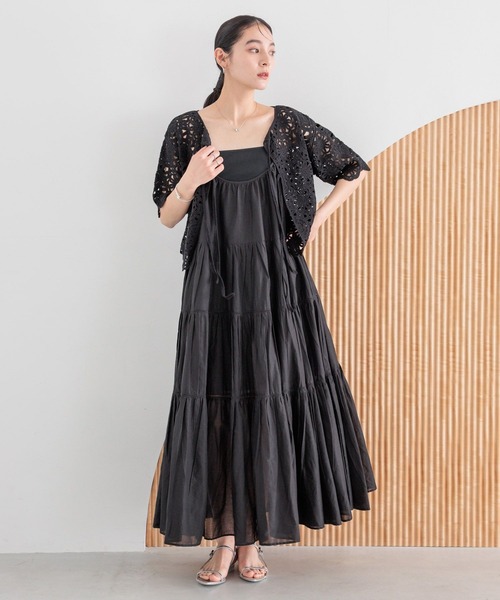 LOWRYS FARM(ローリーズファーム)の「クロシェ2WAYカーディガン 499228(カーディガン/ボレロ・レディース・イエロー/アイボリー/ブラック・FREE)」の11枚目の写真