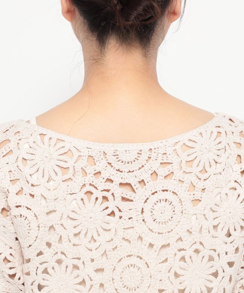 LOWRYS FARM(ローリーズファーム)の「クロシェ2WAYカーディガン 499228(カーディガン/ボレロ・レディース・イエロー/アイボリー/ブラック・FREE)」の21枚目の写真