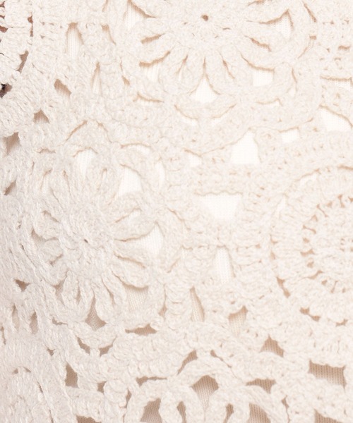 LOWRYS FARM(ローリーズファーム)の「クロシェ2WAYカーディガン 499228(カーディガン/ボレロ・レディース・イエロー/アイボリー/ブラック・FREE)」の22枚目の写真