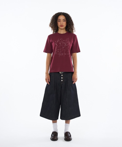 WISH FOR EVER(ウィッシュフォーエバー)の「MAP PRINT SHORT T / マッププリントショートTシャツ(Tシャツ/カットソー・メンズ・バーガンディー/グレー/オフホワイト/ネイビー・X-SMALL/MEDIUM/LARGE)」の12枚目の写真
