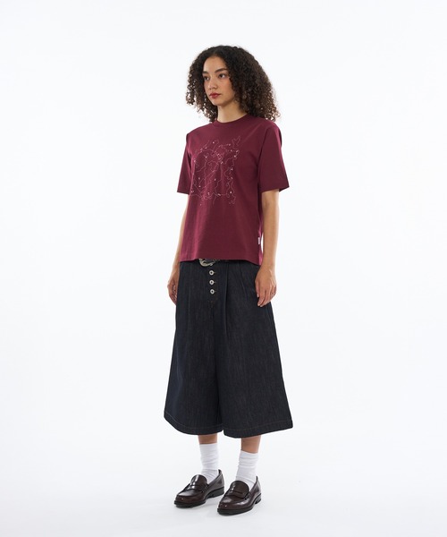 WISH FOR EVER(ウィッシュフォーエバー)の「MAP PRINT SHORT T / マッププリントショートTシャツ(Tシャツ/カットソー・メンズ・バーガンディー/グレー/オフホワイト/ネイビー・X-SMALL/MEDIUM/LARGE)」の13枚目の写真