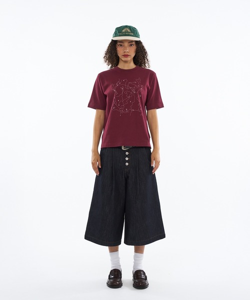 WISH FOR EVER(ウィッシュフォーエバー)の「MAP PRINT SHORT T / マッププリントショートTシャツ(Tシャツ/カットソー・メンズ・バーガンディー/グレー/オフホワイト/ネイビー・X-SMALL/MEDIUM/LARGE)」の19枚目の写真