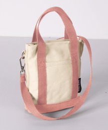 Cinderella（シンデレラ）の「バッグ ミニバッグ カジュアル レディース 2way コンパクト ナイロン 鞄 カバン ショルダーバッグ 手提げ トートバッグ バイカラー かわいい おしゃれ 小型 小さい 小さめ 黒 ブラック カーキ 茶色 グリーン 緑 ホワイト 白 ネイビー 紺 ピンク ファスナー（ショルダーバッグ）」