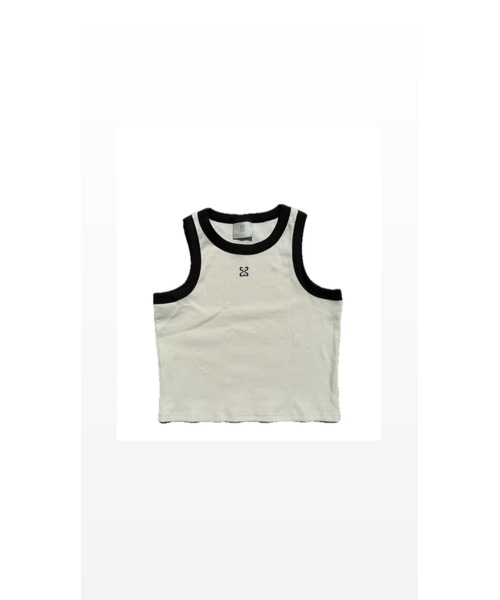 codegraphy（コードグラフィー）の「(Woman) Color combination sleeveless　CBEUWTX501（タンクトップ・レディース・ホワイト/グレー/クリーム・MEDIUM/SMALL）」の6枚目の写真