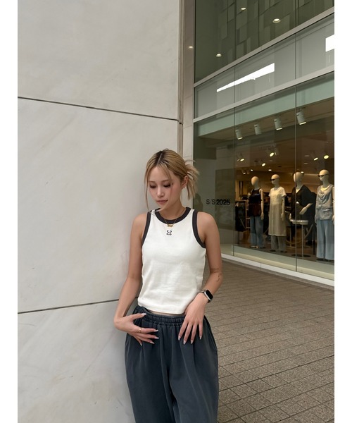 codegraphy（コードグラフィー）の「(Woman) Color combination sleeveless　CBEUWTX501（タンクトップ・レディース・ホワイト/グレー/クリーム・MEDIUM/SMALL）」の9枚目の写真