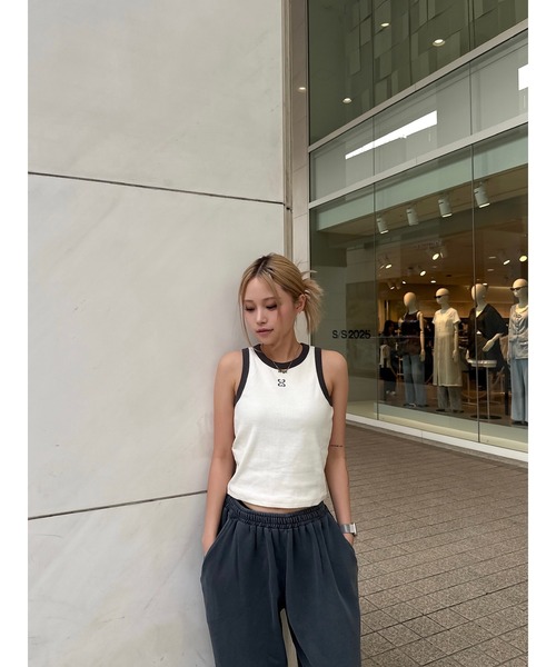 codegraphy（コードグラフィー）の「(Woman) Color combination sleeveless　CBEUWTX501（タンクトップ・レディース・ホワイト/グレー/クリーム・MEDIUM/SMALL）」の13枚目の写真