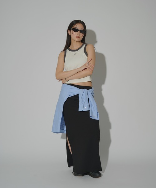 codegraphy（コードグラフィー）の「(Woman) Color combination sleeveless　CBEUWTX501（タンクトップ・レディース・ホワイト/グレー/クリーム・MEDIUM/SMALL）」の12枚目の写真