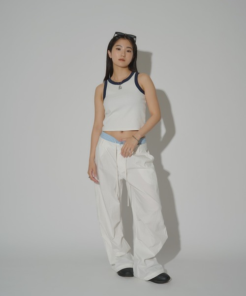 codegraphy（コードグラフィー）の「(Woman) Color combination sleeveless　CBEUWTX501（タンクトップ・レディース・ホワイト/グレー/クリーム・MEDIUM/SMALL）」の11枚目の写真