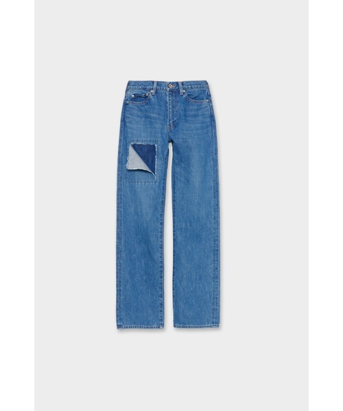 CINOH（チノ）の「WIDE STRAIGHT DAMAGE（デニムパンツ・レディース・ブルー系その他/ライトブルー・24）」の3枚目の写真