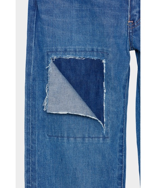 CINOH（チノ）の「WIDE STRAIGHT DAMAGE（デニムパンツ・レディース・ブルー系その他/ライトブルー・24）」の4枚目の写真