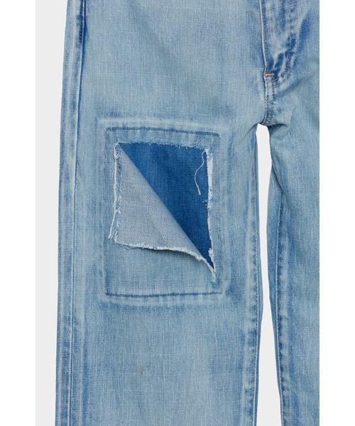 CINOH（チノ）の「WIDE STRAIGHT DAMAGE（デニムパンツ・レディース・ブルー系その他/ライトブルー・24）」の8枚目の写真