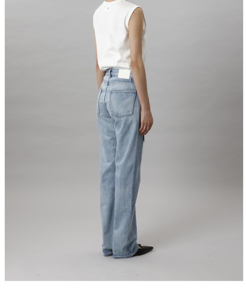 CINOH（チノ）の「WIDE STRAIGHT DAMAGE（デニムパンツ・レディース・ブルー系その他/ライトブルー・24）」の12枚目の写真