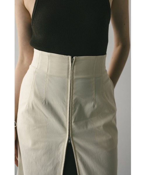 STYLEMIXER（スタイルミキサー）の「フロントジップタイトスカート（スカート・レディース・ブラウン/アイボリー/ブラック・SMALL/MEDIUM）」の9枚目の写真