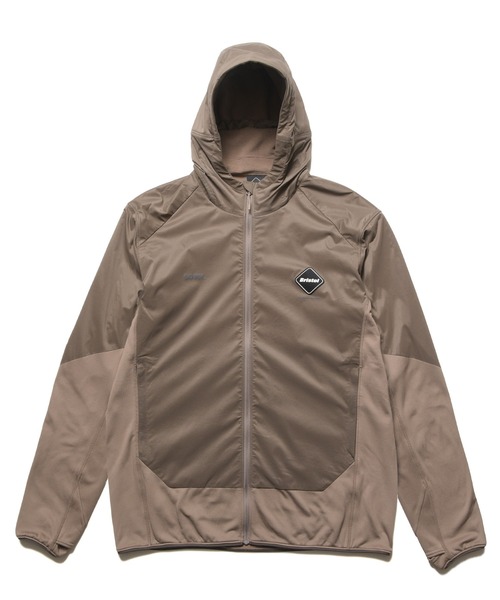 F.C.Real Bristol(エフシーレアルブリストル)の「GRID FLEECE HYBRID HOODIE(パーカー・メンズ・ベージュ/ブラック・SMALL/MEDIUM/LARGE/X-LARGE/XX-LARGE)」の1枚目の写真