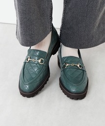 HIMIKO | 【HIMIKO】【撥水】トラックソールキルティングビットローファー/651324(ローファー)