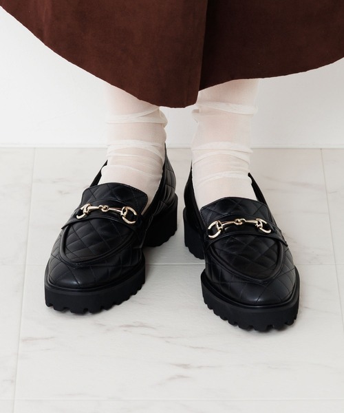 HIMIKO(ヒミコ)の「【HIMIKO】【撥水】トラックソールキルティングビットローファー/651324(ローファー・レディース・グリーン/ダークブラウン/ブラック・23.0cm/26.0cm/24.0cm/22.0cm/21.5cm/25.5cm/26.5cm/25.0cm/24.5cm/23.5cm/22.5cm)」の2枚目の写真
