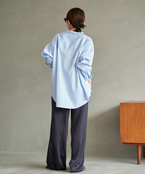 plage（プラージュ）の「dull satin relax パンツ（その他パンツ・レディース・ネイビー/ブラウン・38/36/34）」の20枚目の写真