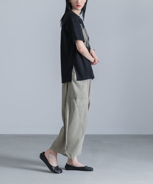 kOhAKU(コハク)の「ランダムテーププリントカットソー(Tシャツ/カットソー・レディース・オフホワイト/ブラック・2/1)」の13枚目の写真