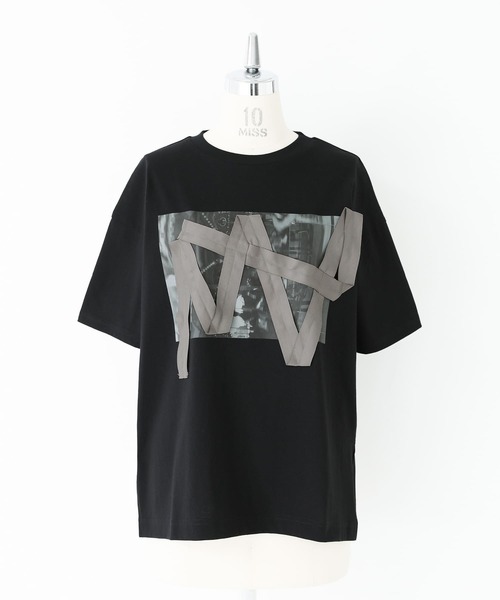 kOhAKU(コハク)の「ランダムテーププリントカットソー(Tシャツ/カットソー・レディース・オフホワイト/ブラック・2/1)」の16枚目の写真