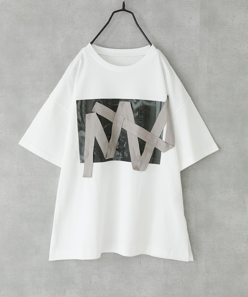 kOhAKU(コハク)の「ランダムテーププリントカットソー(Tシャツ/カットソー・レディース・オフホワイト/ブラック・2/1)」の22枚目の写真