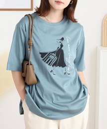 BRODIAEA ウーマンプリント半袖Tシャツ