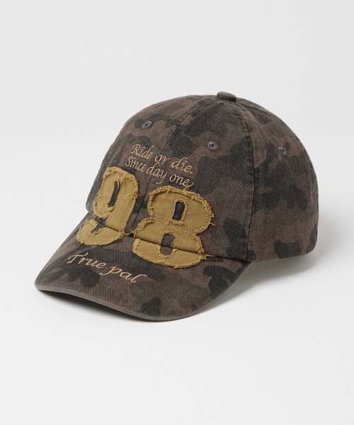 napinna maison(ナピナメゾン)の「【napinna maison×HIINA】カモ柄ロゴキャップ(キャップ・レディース・ピンク/カーキ・FREE)」の2枚目の写真
