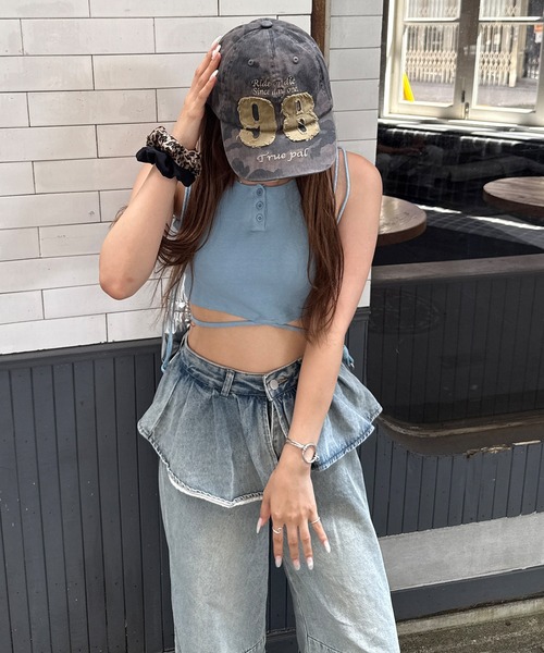 napinna maison(ナピナメゾン)の「【napinna maison×HIINA】カモ柄ロゴキャップ(キャップ・レディース・ピンク/カーキ・FREE)」の18枚目の写真