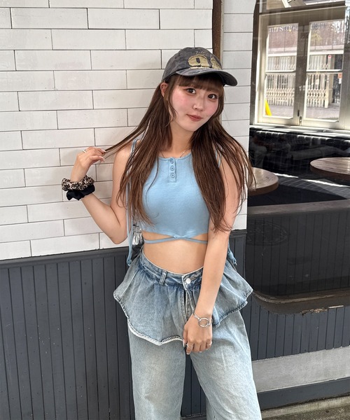 napinna maison(ナピナメゾン)の「【napinna maison×HIINA】カモ柄ロゴキャップ(キャップ・レディース・ピンク/カーキ・FREE)」の20枚目の写真