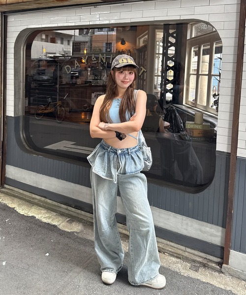 napinna maison(ナピナメゾン)の「【napinna maison×HIINA】カモ柄ロゴキャップ(キャップ・レディース・ピンク/カーキ・FREE)」の22枚目の写真