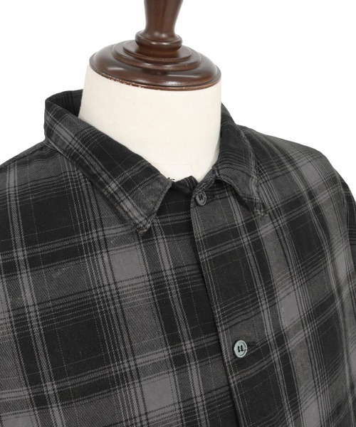 GLIMCLAP(グリムクラップ)の「ms6162-Ripped viyella plaid shirt チェックシャツ(シャツ/ブラウス・メンズ・ブルー/ブラック・S/M/L)」の21枚目の写真